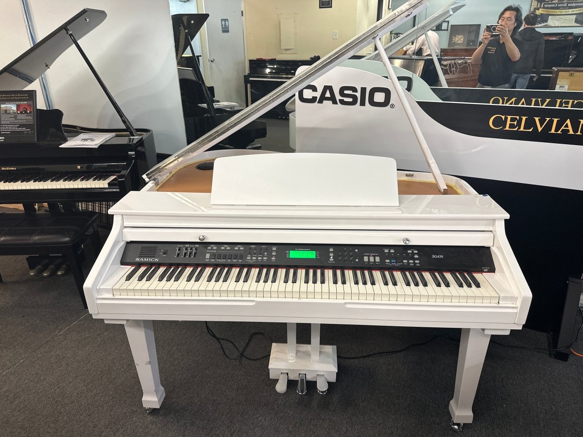 Used Samick SG450WH Piano - Cunningham Piano