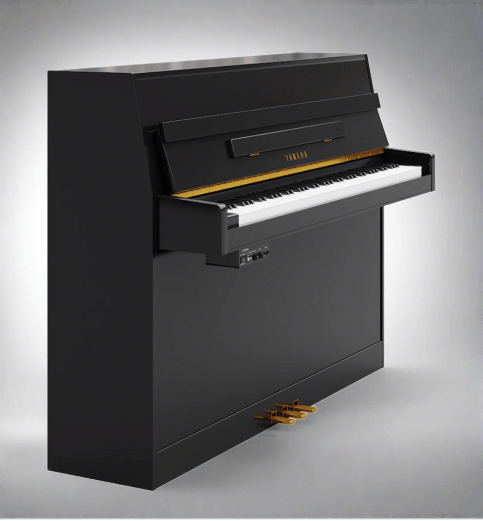 Yamaha B1 PE 43" Upright Piano In Polished Ebony - Cunningham Piano