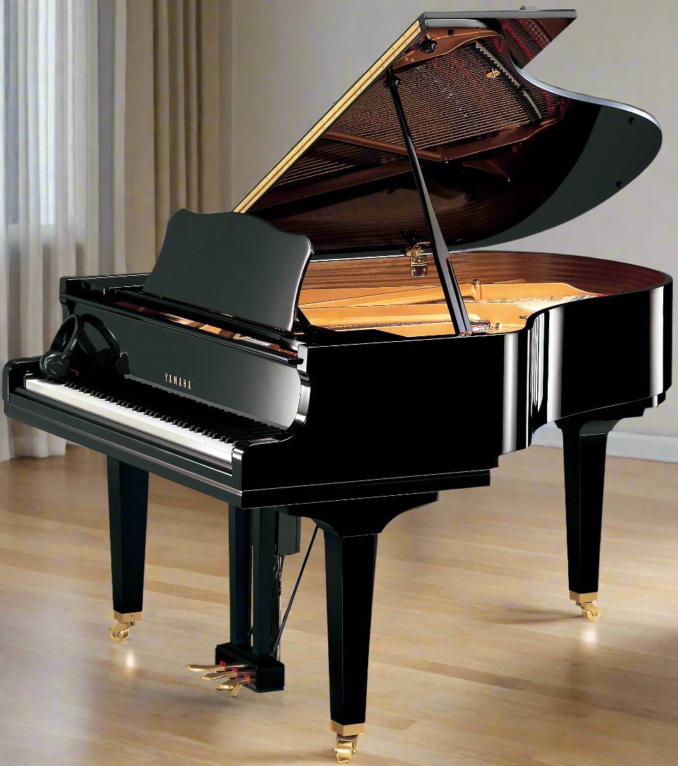 Yamaha DGC2 ENST 5′8″ Disklavier – Polished Ebony | Playback, Recording, Silent Mode - Cunningham Piano
