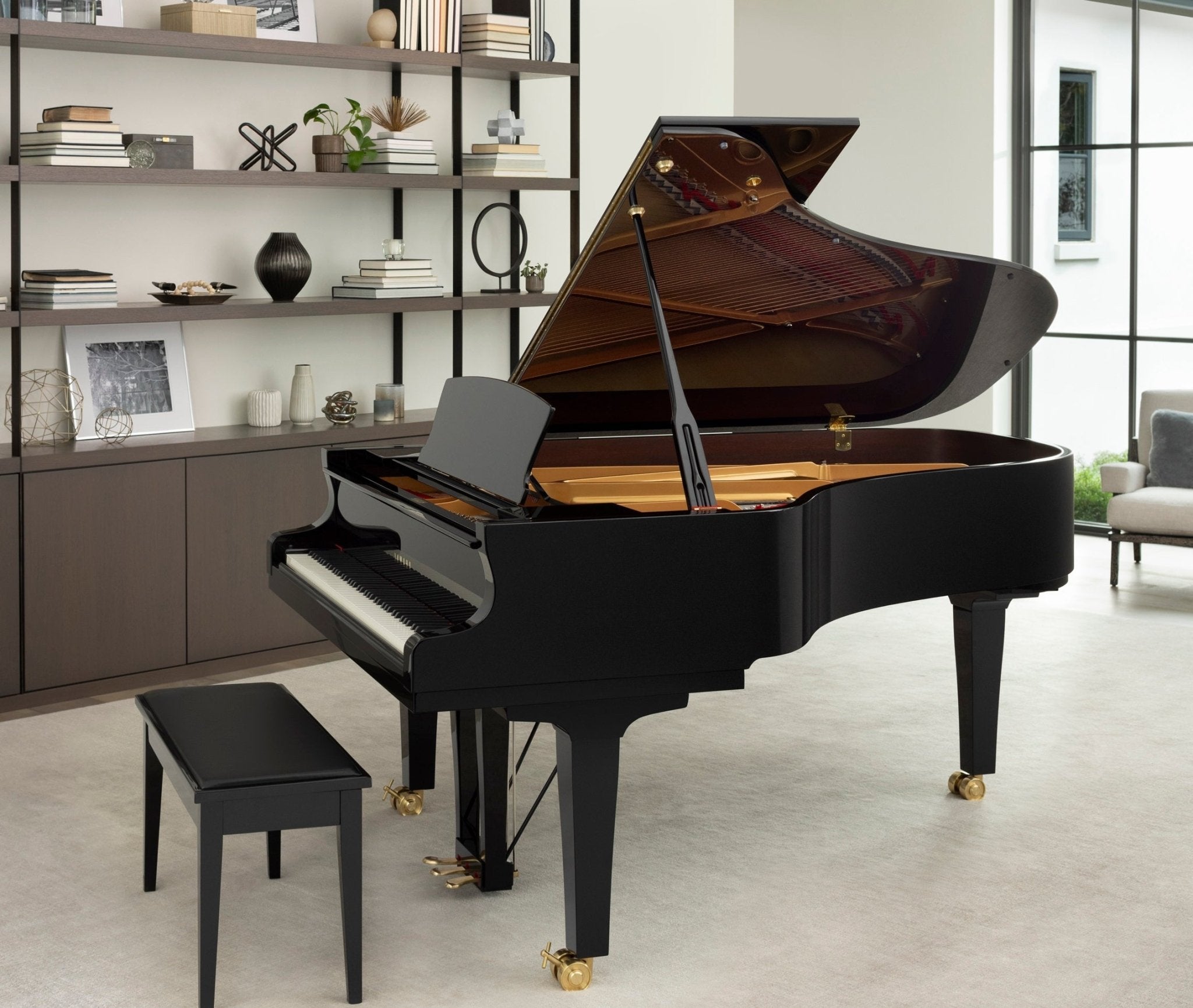 Yamaha S3X 6'1" Grand Piano in Polished Ebony – Handcrafted SX Series - Cunningham Piano