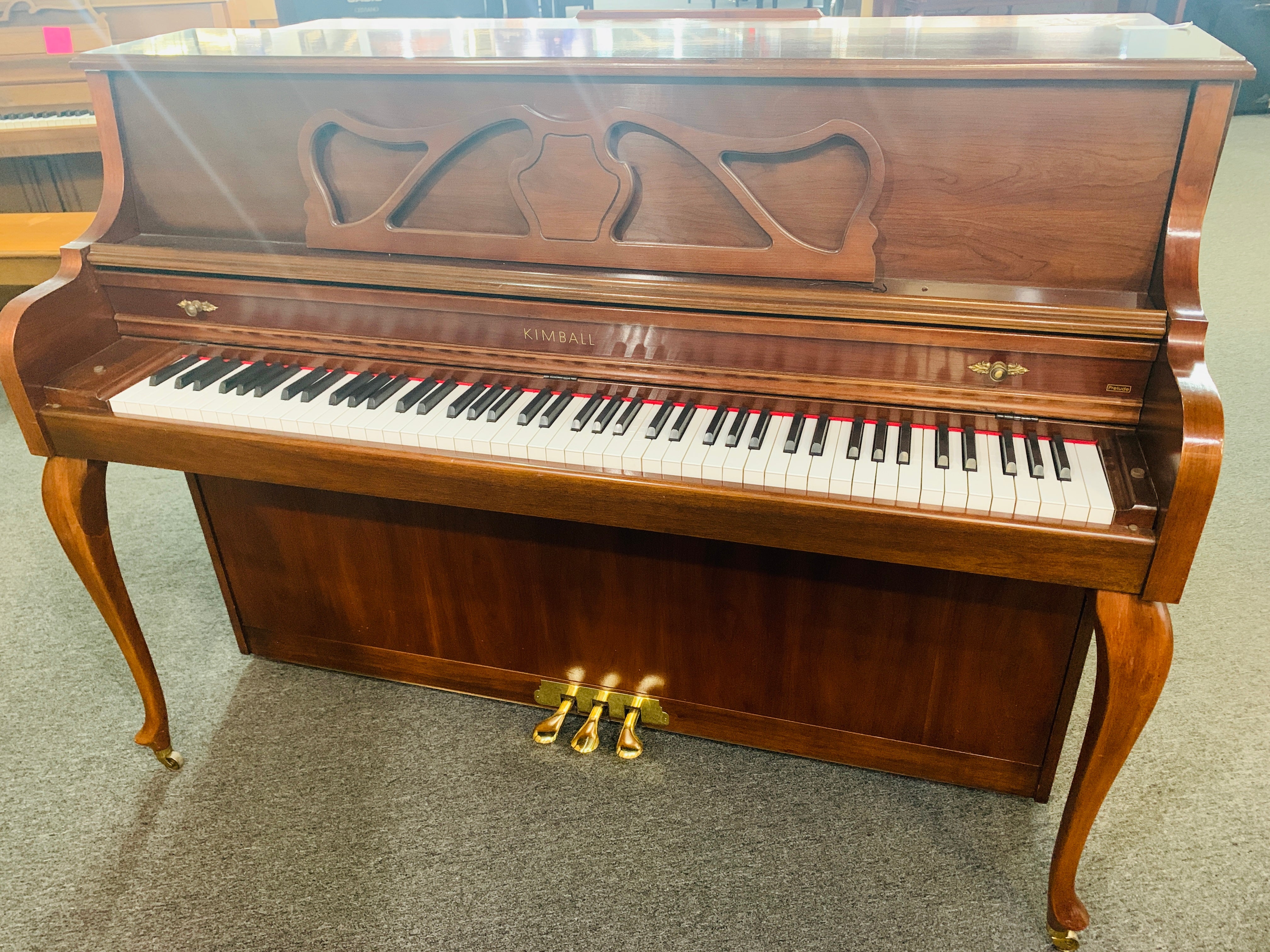 Kimball Console with French Provincial Cabinet