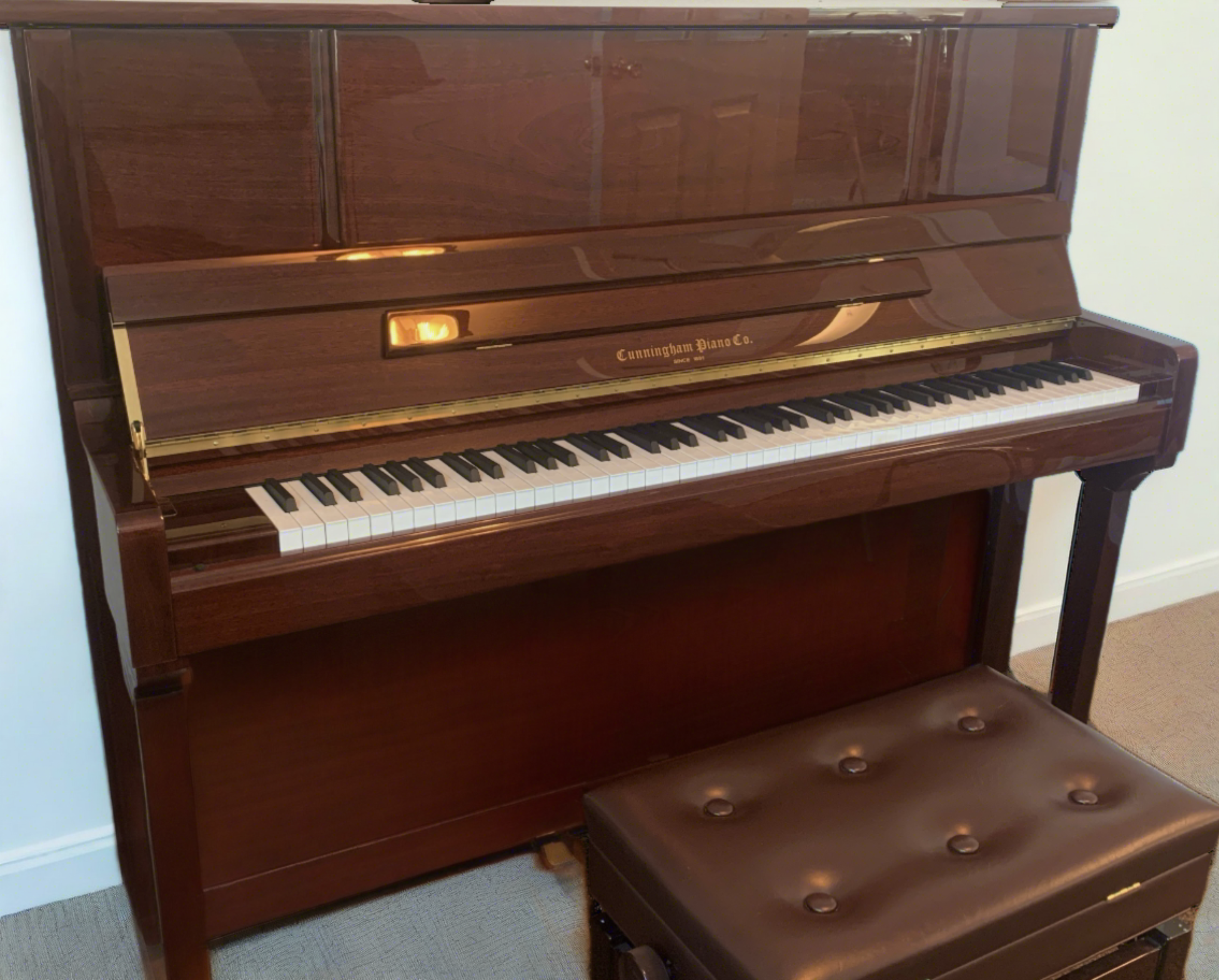 Cunningham 50" Studio Upright Piano