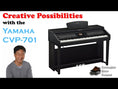 Load and play video in Gallery viewer, Yamaha CVP701 Clavinova Digital Ensemble Piano
