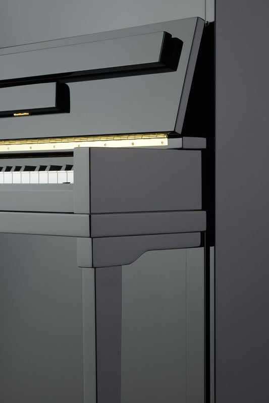 Petrof P 122 (48") H1 Upright Piano in Ebony Polish - Cunningham Piano