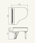 Load image into Gallery viewer, Yamaha GB1K 5′ Baby Grand Piano – Polished White | Compact Size, Full Tone - Cunningham Piano
