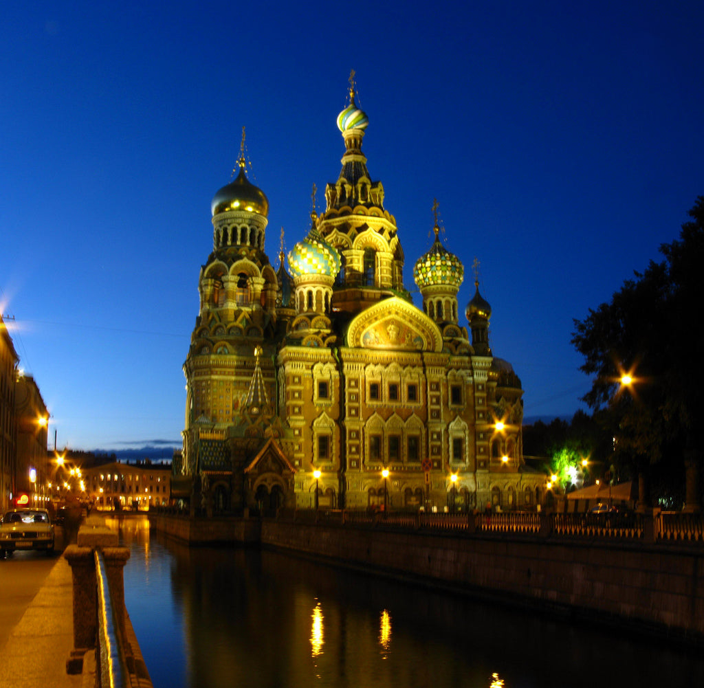 St Petersberg Cathedral night view