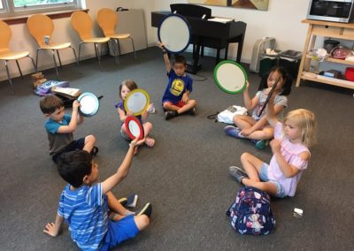 Students playing